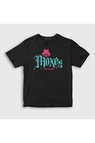 Presmono Unisex dečje crne logotip Moxes igra T-shirt 528101tt