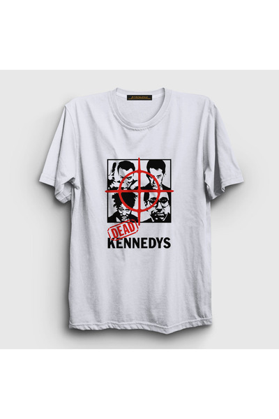 Presmono Dead Kennedys unisex bela T-shirt - 488923tt