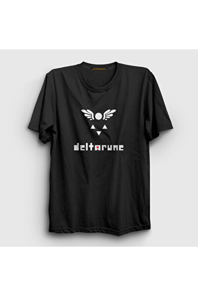 Presmono Unisex Black Logo Deltarune Game Undertale T-Shirt 435910Tt