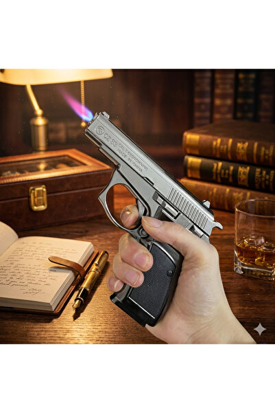 Techmarketi Komple Metal Kasa Koleksiyonluk Sıradışı Çakmak CZ-83
