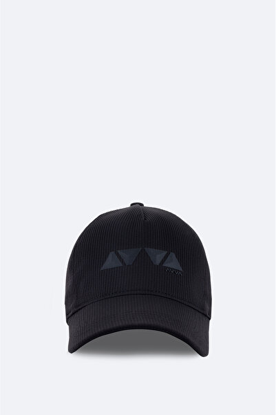 Avva Men's Black Printed Sports Hat B009202
