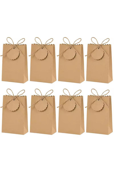 Choice5 10pc 14X11X5 primary colours 10/20/30pcs Retro Kraft Paper DIY Gift B...