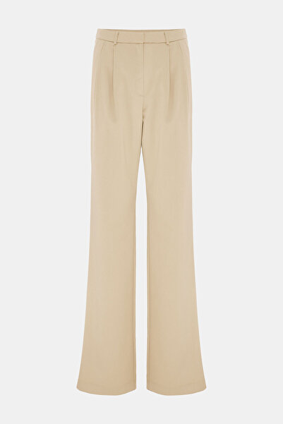 W Collection BEJ WIDE LEG PANTOLON