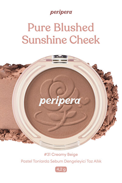PERIPERA Gül Tonlarında Yumuşak, Jel Dokulu Allık Pure Blushed Sunshine Cheek...