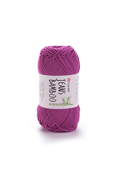 Yarnart Yarn Art Jeans Bamboo Hand Knitting Yarn, Dark Pink-117