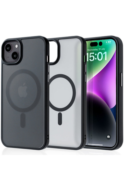 Casey Studios MagSafe калъф iPhone 14 Plus, безжично зареждане, повдигнати ръ...