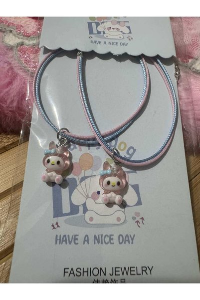 Herşey Nota 2-Piece My Melody Best Friends Necklace – Cute Couple Necklace – ...