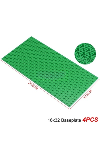 Choice8 16x32 Green 4PCS 16x32 Double Sided Baseplate 3857 Compatible Classic...
