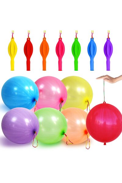 Choice 18inch 20pcs 20pcs Bounce Balloons with Band Handle Birthday Party Pun...