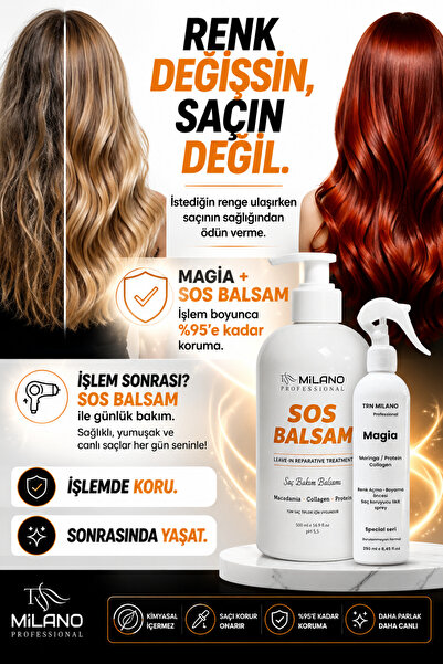 MAGİA SAÇ KORUYCU SPREY 250 ML VE 500 ML SOS BALSAM