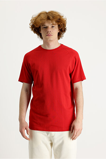 Kiğılı Tricou slim cu decolteu slim fit din amestec de in