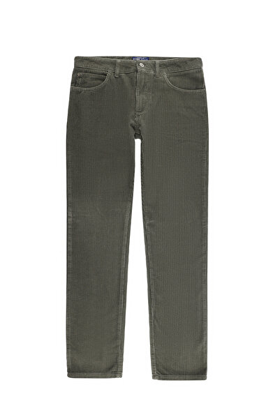 Kiğılı Regular Fit Standard Cut Cotton Velvet Trousers