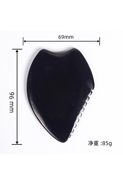 Choice VIOLET Natural Bian Stone Facial Gua Sha Scraper Tool For Neck Face Be...