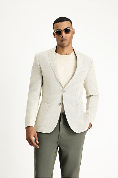 Kiğılı 7 Drop Super Slim Fit Εξαιρετικά Στενή Εφαρμογή Αθλητικό Μπουφάν από Μ...