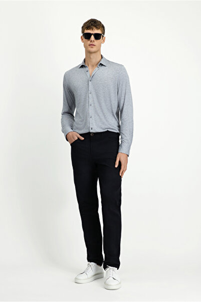 Kiğılı Παντελόνι Slim Fit με πλαϊνές τσέπες από καμβά / λύκρα, στενή εφαρμογή