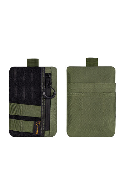 Choice Green color EDC Pouch Slim EDC Pocket Organizer with Zipper Tactical P...
