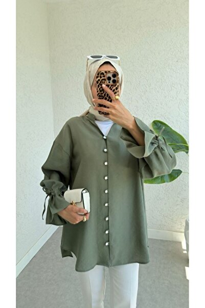 MODA SÇ KOL DETAYLI GÖMLEK 2340