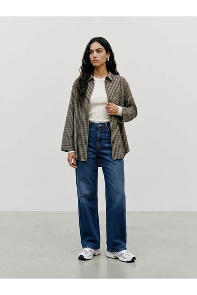 Vero Moda Weit geschnitten VMSUNNY Super High Rise Weiter Beinschnitt Jeans