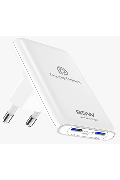 Choice1 Gan3 White-EU EU/US/UK Multi-function Ultra Thin 65W GaN Smart Charge...