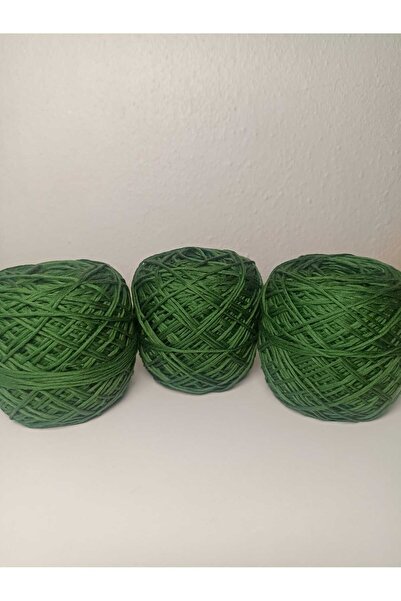 kartopya Çam Yeşili Renkli Koton Örgü İpi 300gr(3x100 Gr)