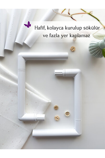 Hobianna Câlın Nakış Kasnağı 20x20 - Beyaz / Calin Snap Frame