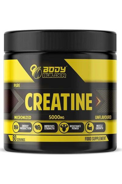 Body Builder Creatine Monohydrate Powder, 60 Serv, Unflavored, 100% Micronize...