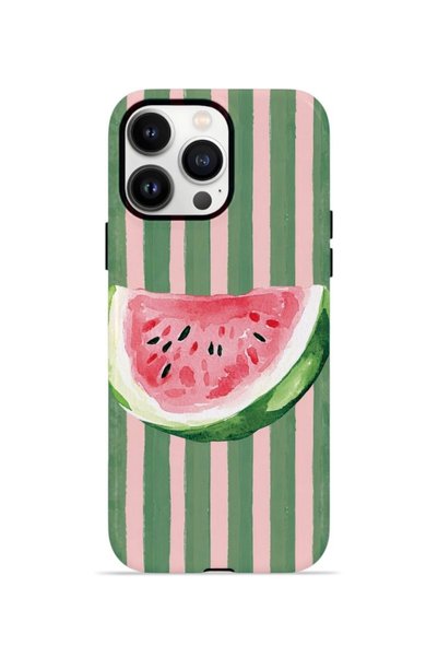 PiyasaSepeti iPhone 14 Pro Max Vorian Double Layer Case Watermelon Postcard