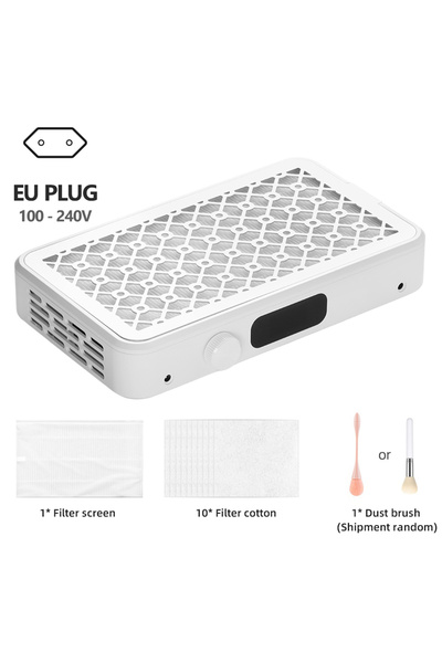 Choice1 EU plug Professional Turbo Vacuum Cleaner Brushless Nail Dust Collect...