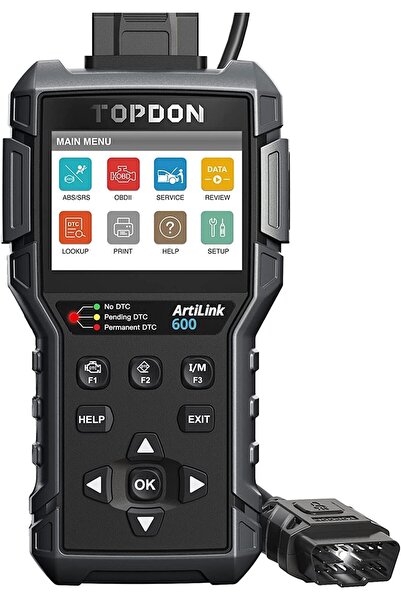 Topdon ArtiLink600 OBD2 Scanner Code Reader with ABS/SRS Diagnostics
