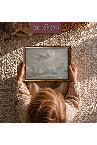 HOME DEKORİSTA Vintage Παιδικό δωμάτιο με πλαίσιο σε σχήμα σύννεφου ΖΩΓΡΑΦΙΚΗ...