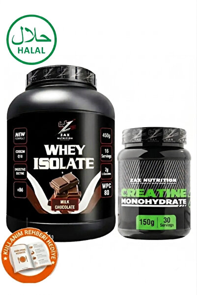 zax nutrition ISOLATE WHEY % 100 PROTEİN 450 GR / 18 SERVİS MILK CHOCALATE + ...