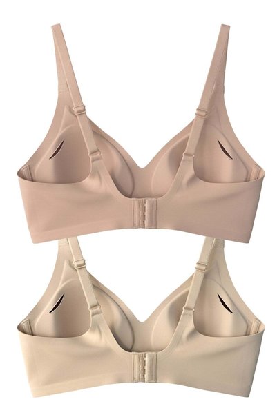 Cottonhill Seamless Bra - Soft | Lazer Kesim Balensiz Ayarlanabilir Askılı Dikişsiz Kadın Sütyen 2'li Paket-3