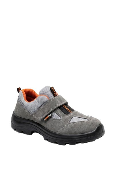 Elit Adesan 1041 Gray Velcro Steel Toeless Daily Work Shoes