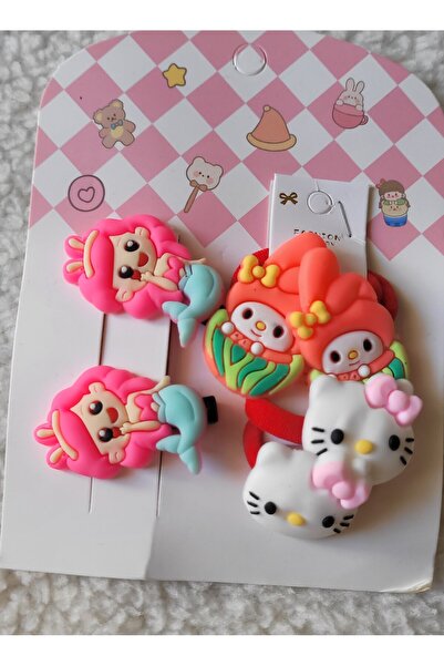 LO ADORO 6 τεμάχια Παιδικά κλιπ μαλλιών για κορίτσια, λαστιχένια κλιπ μαλλιών