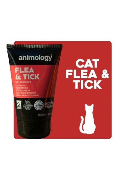 Animology Flea & Tick Cat Shampoo 125 ml. - ANI001-FG-00013