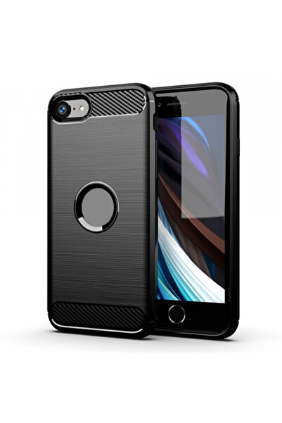 Forcell Husa pentru Apple iPhone SE (2022)/ SE (2020)/ 8, Forcell, Carbon, Ne...