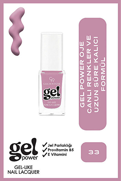 Golden Rose Gel Power Nail Lacquer-33-Jel Oje
