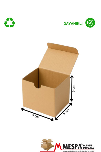 MEŞPA AMBALAJ 5 X 5 X 5 cm Kargo Kutusu 25 ADET – Karton Ürün Gönderim ve Pak...