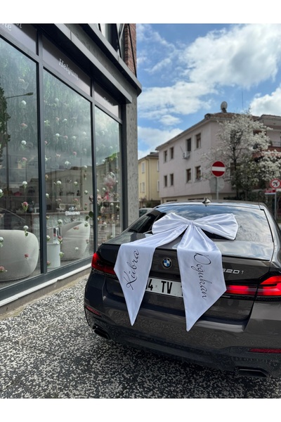 BALONADAIRSTUDIO Gelin Arabası Fiyonk Süsleme