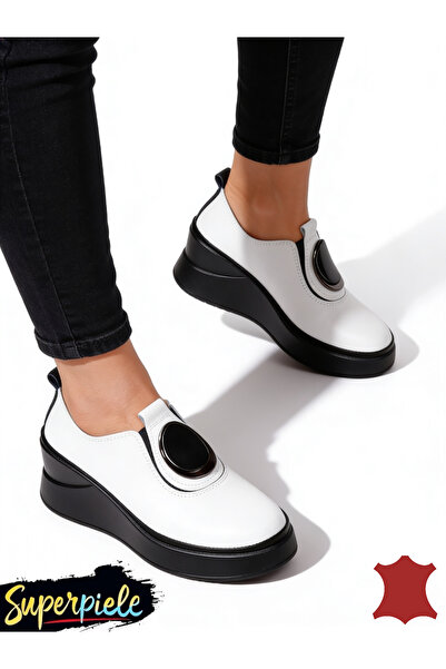 ANGEL BLUE Women's casual shoes, natural leather, gray, with metallic appliqué