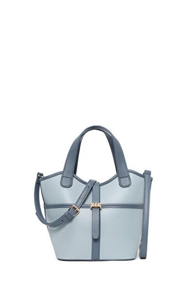 Derimod Γυναικεία κλασική τσάντα ώμου με μπλε μακρύ λουράκι 26SBD266618