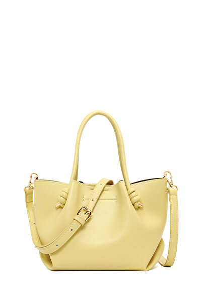 Derimod Γυναικεία κίτρινη μίνι τσάντα ώμου με μακρύ λουράκι 26PBD264418