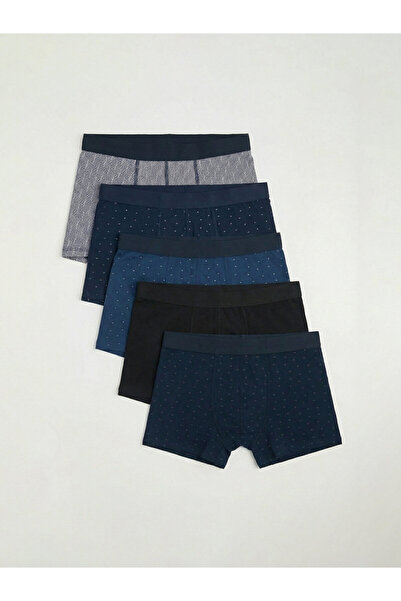 LC Waikiki Regular Fit Cotton Stretch Men's Boxer 5-Pack