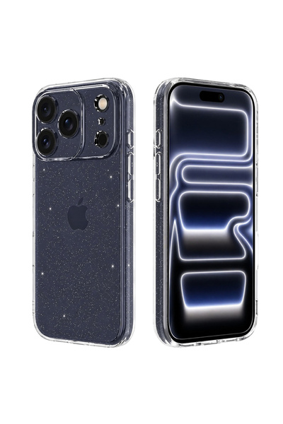 Stef's Cat Husa pentru iPhone 17 Pro, Stef's Cat, SparkleSkin Series, transpa...