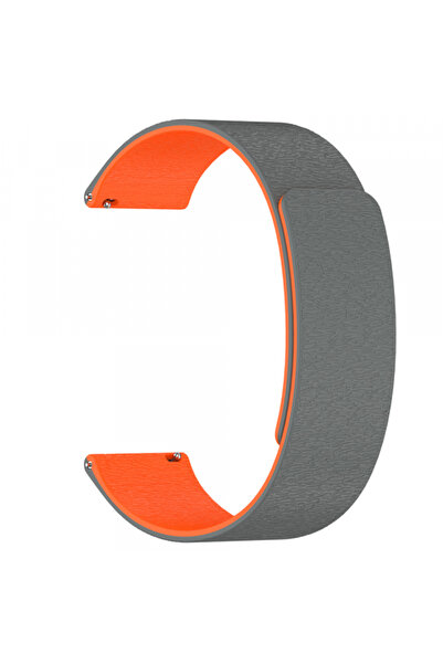 Techsuit Curea W074 pentru Samsung Galaxy Watch Series, Gri Portocaliu