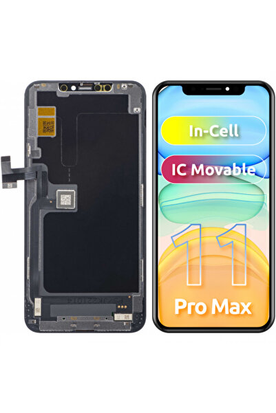 JK Display cu touchscreen pentru Apple iPhone 11 Pro Max, cu ramă, versiune L...