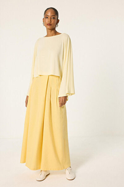 Touché Privé Asymmetric Elastic Waist Pants