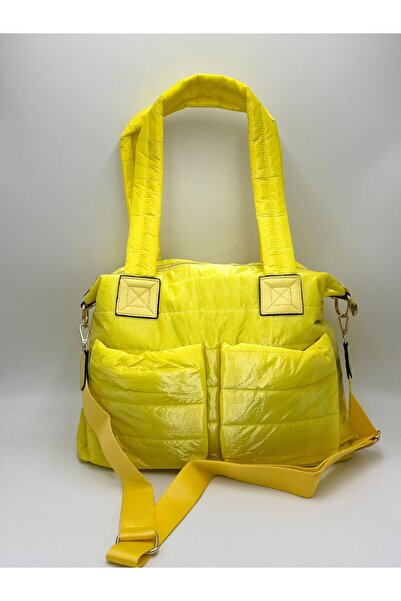 FEMME Γυναικεία φουσκωτή υφασμάτινη τσάντα ώμου και χειρός Tori με ρυθμιζόμεν...