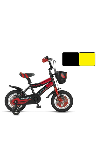 Ümit 1202 TREND-Y-BMX-SEPET-V-ERKEK ÇOCUK BİSİKLETİ 12 JANT SİYAH SARI