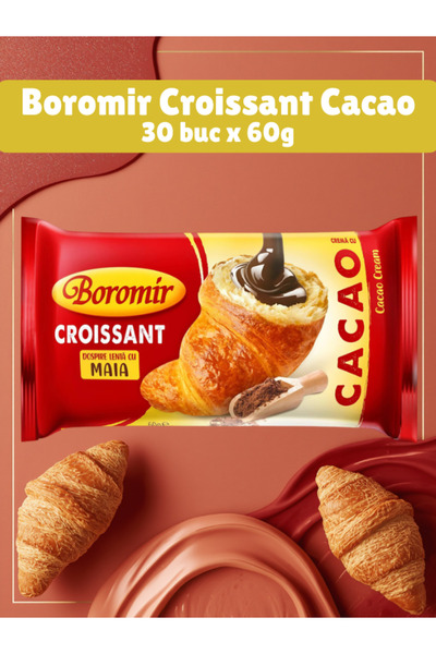 Boromir Κρουασάν με κρέμα κακάο, κουτί 30 τεμαχίων x 60γρ.
